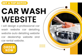 design a professional car wash website car detailing website auto detailing