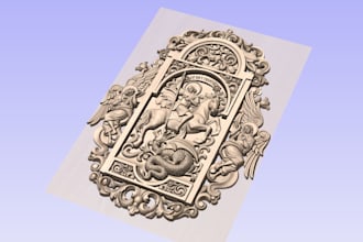 3d modeling and preparation of cnc files for engraving