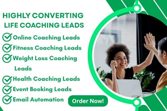 generate online life coaching leads fitness coaching lead life coaching website