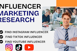 research and find best instagram, youtube, tiktok influencer email lists