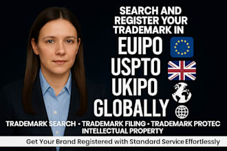 search and register your trademark in euipo, uspto, ukipo, and globally