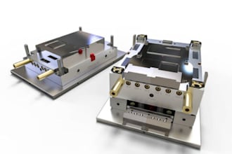 do your plastic injection mold design, 3d cad