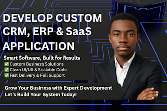 develop crm software erp software web app saas app dashboard pos hrm portal b2c
