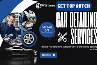 design car detailing website, car rental website, car wash website, auto repair