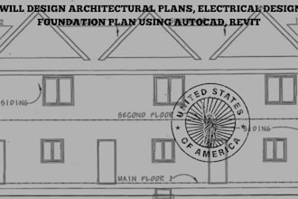 design architectural plans electrical design foundation plan using autocad revit