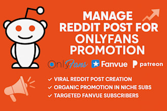 manage reddit post for onlyfans promotion fanvue adult web management fansly