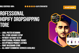 design shopify dropshipping store, setup shopify payment gateway, redesign store