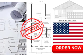 draw 2d floorplan, garage conversion, adu, mep blueprints for city permit