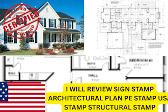 draw and stamp architectural hvac  mep engineering plan for city permit
