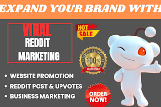 promote your ecommerce website,saas,crypto,ai app, with viral reddit promotion