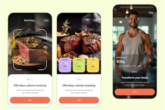build ai calories scanner app, ai food image recognition app, calorie journaling