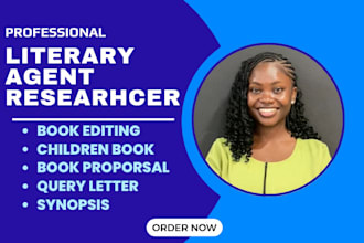 provide professional literary agent services, including manuscript review