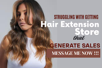 build a high converting shopify hair extension store with product upload