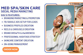 be your medical med spa social media manager content creator instagram marketing