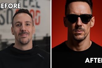 turn your photo into a highly stylized editortial portrait