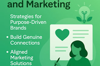 craft authentic branding and marketing strategies for purpose driven brands