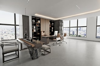 remodel 3d conference room design, minimalist office, coworking room renovation