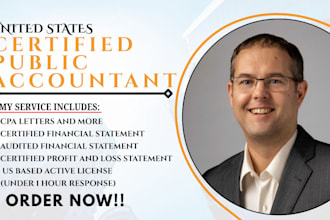 sign US CPA letter, income verification, accounting ngo tax audit, expense ratio