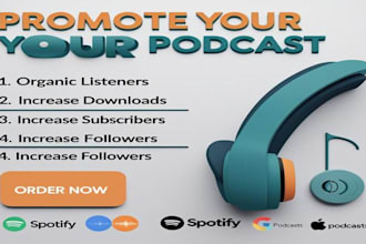 do organic podcast promotion on spotify and apple to increase downloads