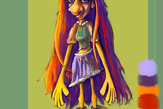 design custom cartoon characters for your brand or story