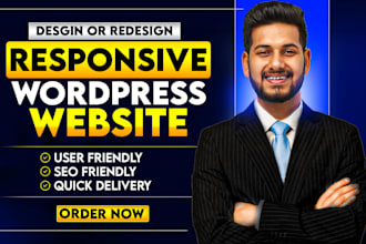 build,create,redesign,wordpress website development or wordpress website design
