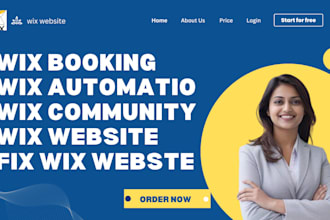 wix mega menu, wix booking calendar, wix landing page, wix automaton, fix wix