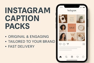 write instagram captions for you