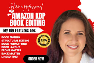 do book editing paperback ebook layout design amazon KDP book formatting