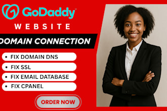fix domain, SSL, dns, email, database, and cpanel issues on godaddy