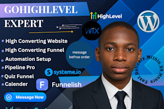 build gohighlevel expert, highlevel, n8n,crm automation, gohighlevel, ghl funnel