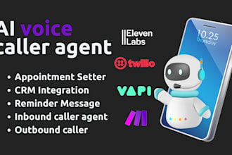 build professional ai voice agent for appointment booking or cold calling agent
