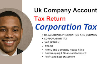 file UK company accounts and corporation tax return, ct600 to company house hmrc