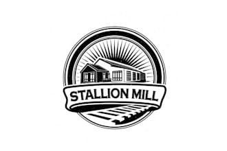 design exceptional mill historic building logo