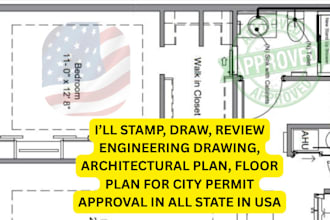 stamp draw review floor plan engineering drawing mep architectural stamp permit