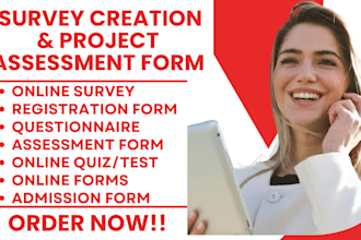create online survey project assessment on google form in german, arabic, etc
