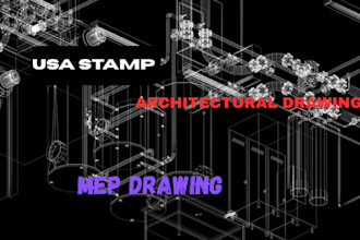 design hvac, plan mep house plan architectural stamp city permit