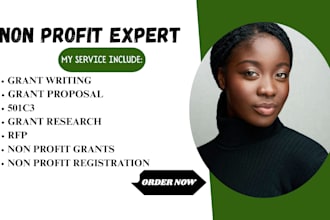 do grant proposal writing, business plan, nonprofit grant writing 501c3
