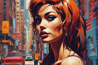 create graffiti street art pop art of any picture