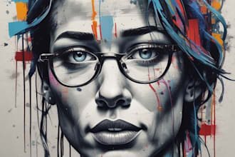 create unique street art graffiti collage