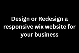 design or redesign wix website wix website design wix website redesign
