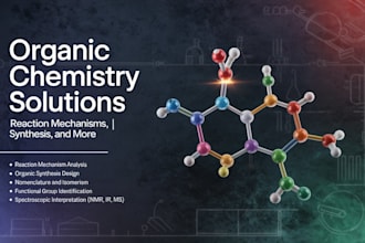 solve organic chemistry problems, design synthesis pathways