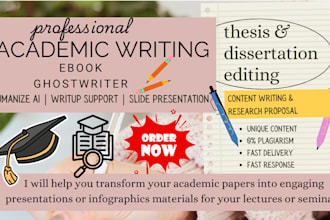 do expert academic writer service, academic writup, PPT slide, research, editing