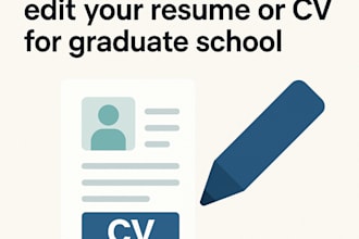 proofread and edit your resume or CV for graduate school