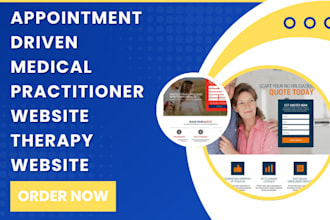 design medical practitioner website therapy website medical website landing page