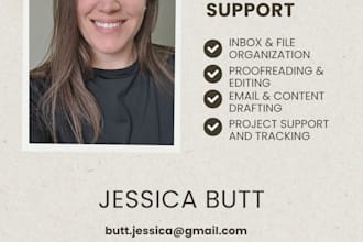 be your support for admin, writing, and project support