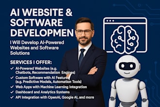 develop ai website, ai apps, ai website development, ai saas app ai chatbot