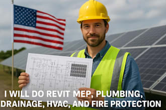 create revit mep design, hvac, electrical, and lighting plan for permit approval
