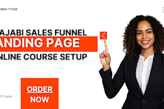 build a high converting kajabi website, sales funnel for your online business