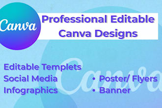 design professional editable canva templates for your brand or business