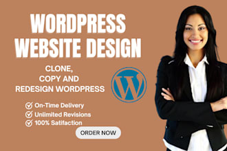 revamp wordpress website, build or rebuild wordpress website, redesign website